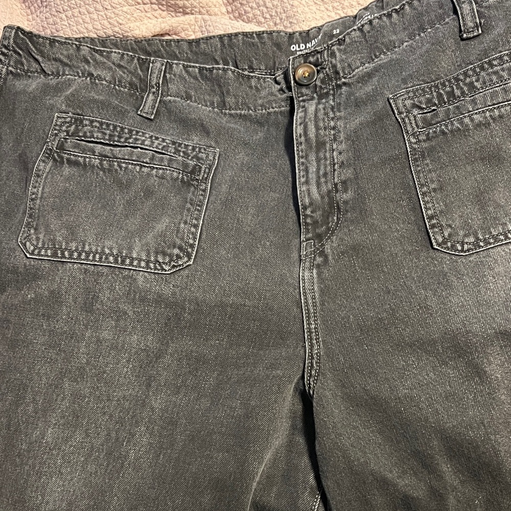 Old Navy women’s Dark Gray Baggy wide leg Jeans